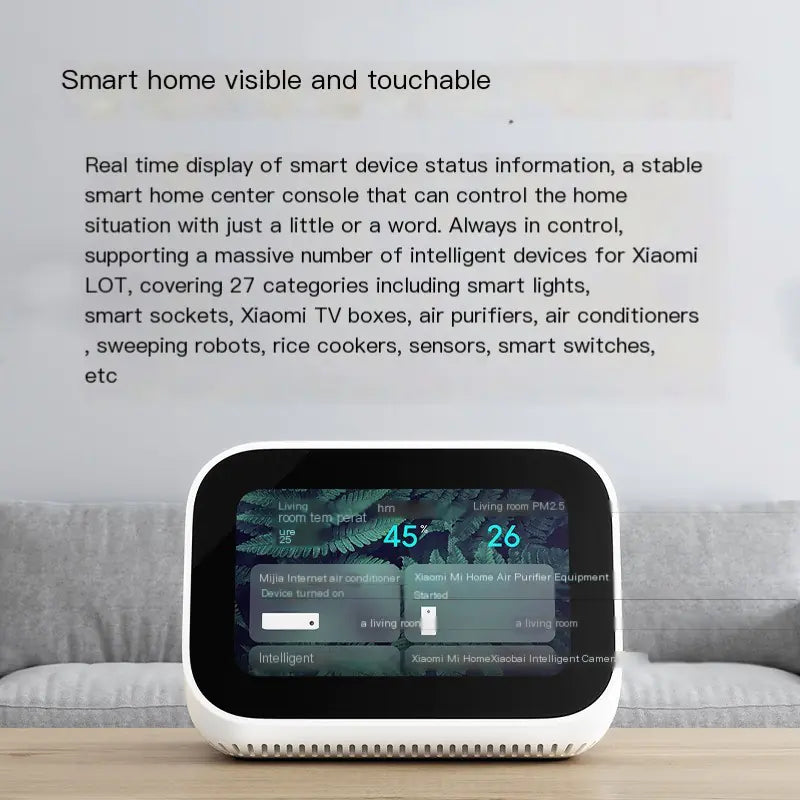 Xiao Ai Touchscreen Slimme Speaker met Bluetooth Alarm