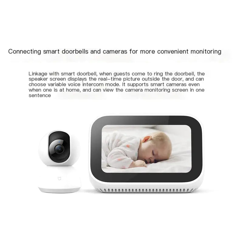 Xiao Ai Touchscreen Slimme Speaker met Bluetooth Alarm